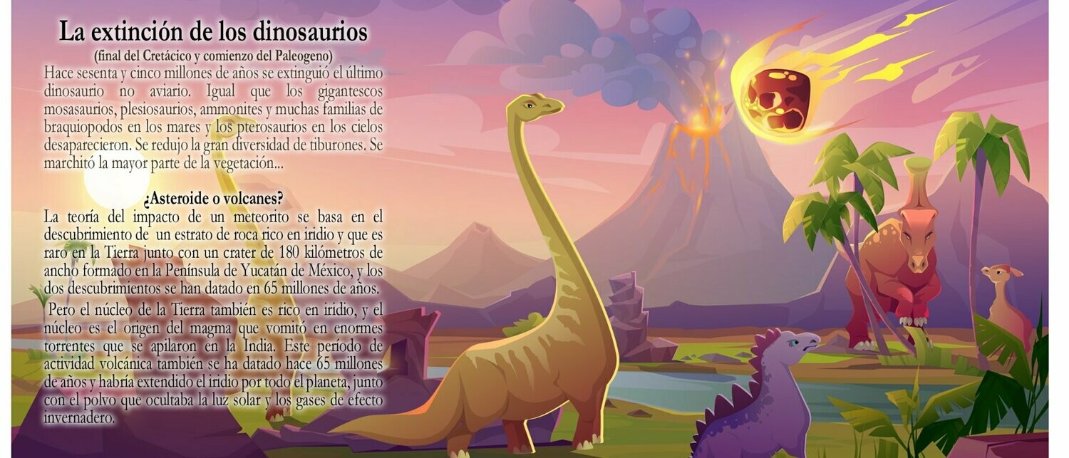 Meteorito y Dinosaurios - Taza Impresa 