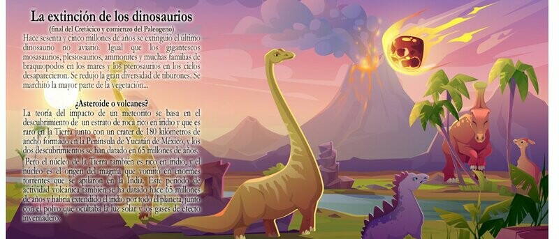 Meteorito y Dinosaurios -  Taza Impresa "Aprender es divertido"