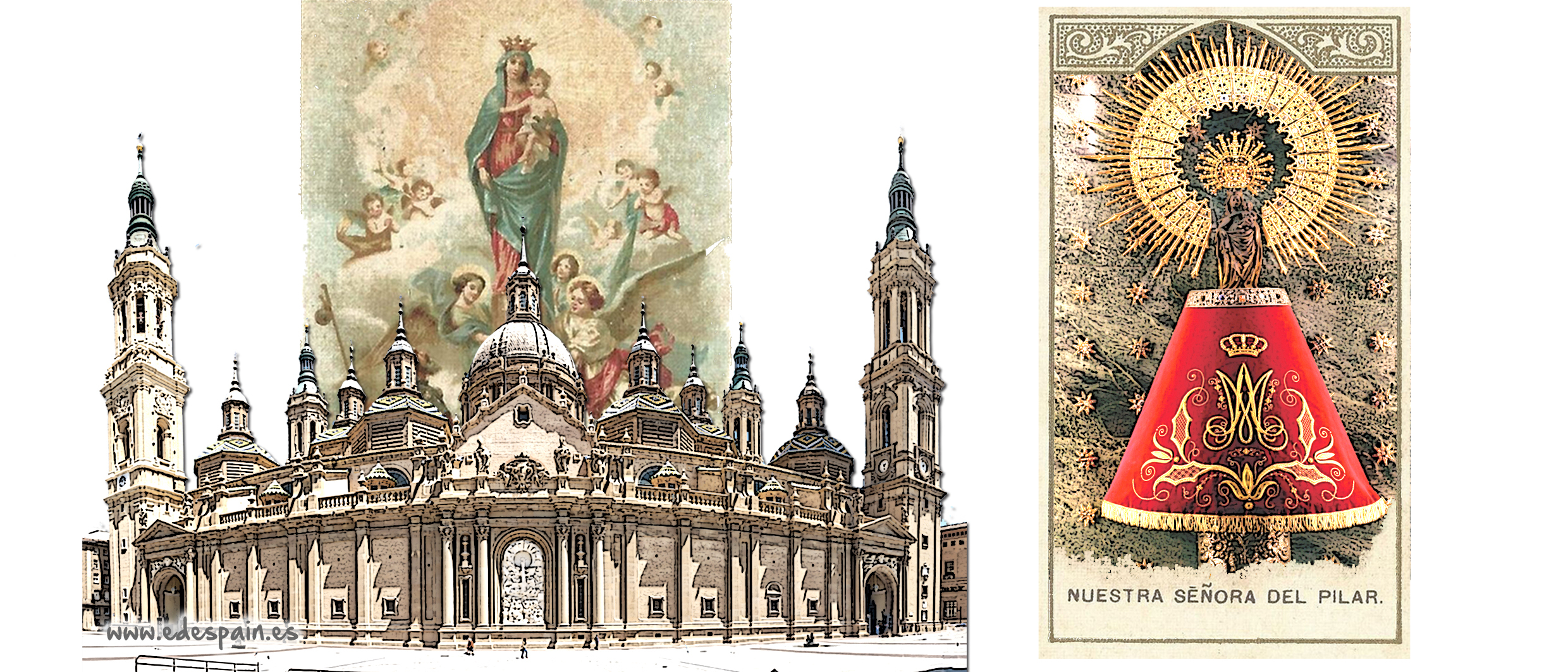 Virgen del Pilar//Zaragoza - Taza Impresa