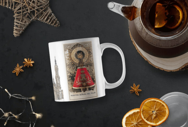 Virgen del Pilar//Zaragoza -  Taza Impresa "Miscelanea"