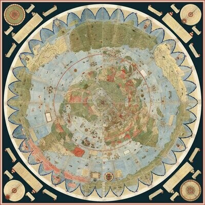 El mapa más grande del mundo antiguo. Urbano Monte 1587