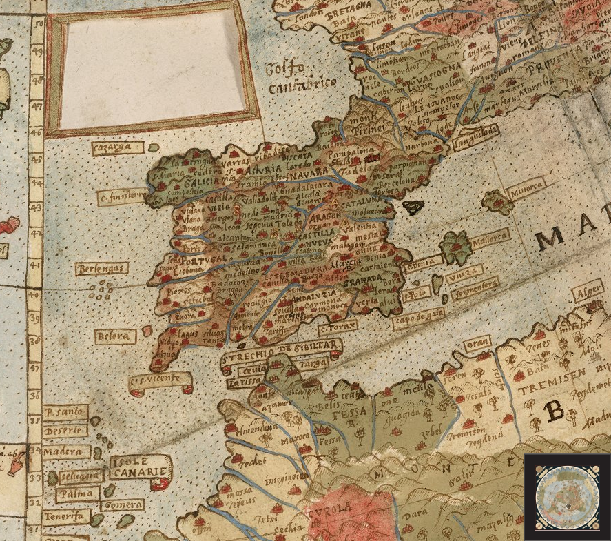 El mapa más grande del mundo antiguo. Urbano Monte 1587