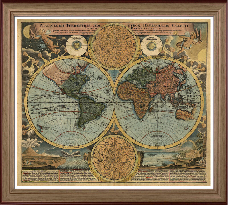 Planisferio Terrestre // Hemisferios celestes