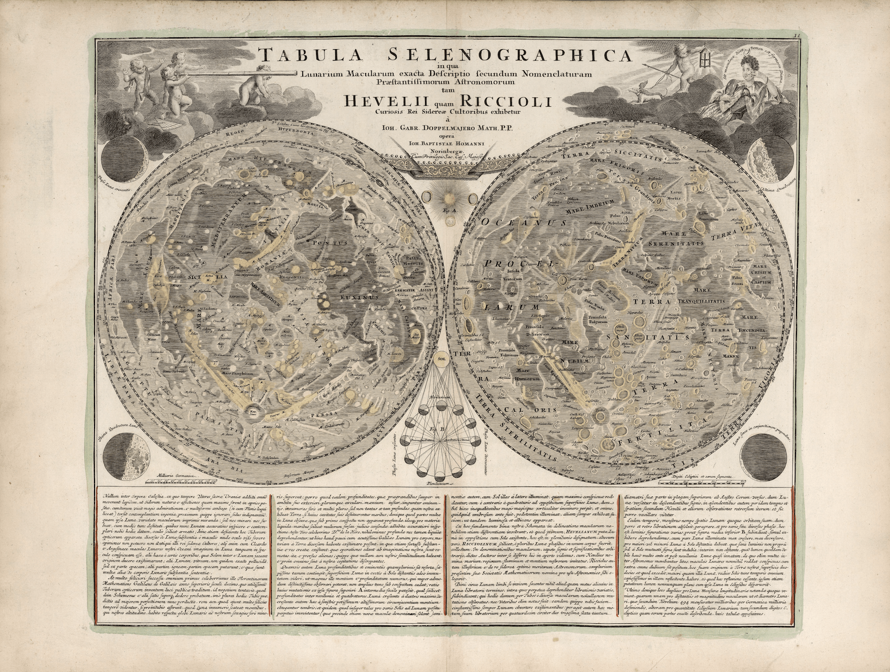 Tabula Selenographica in qua Lunarium Macularum. 1742
