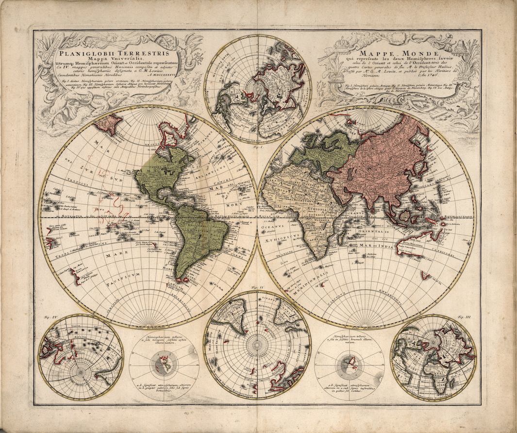 Planiglobii Terrestris Mappa Universalis. 1752