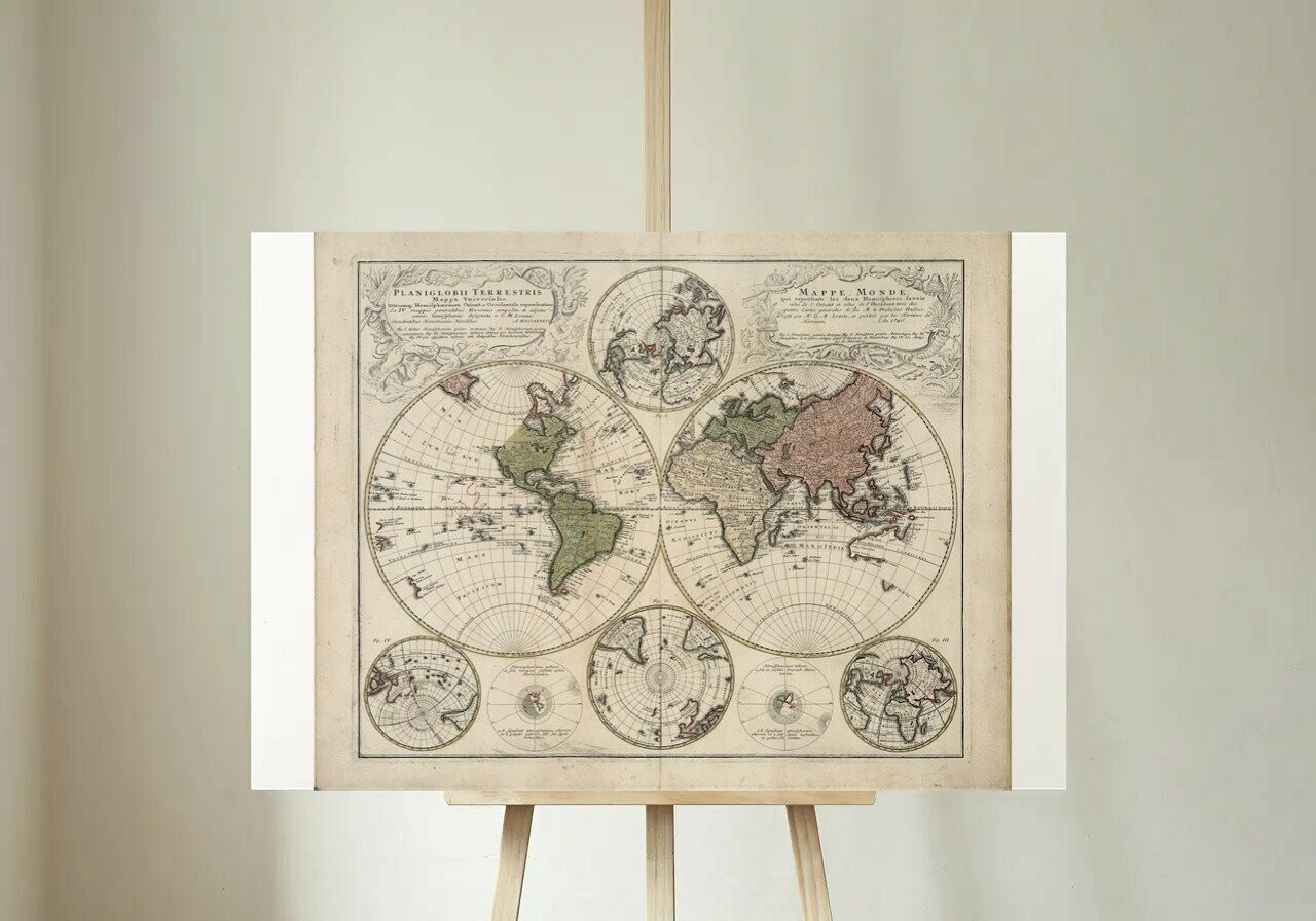 Planiglobii Terrestris Mappa Universalis. 1752