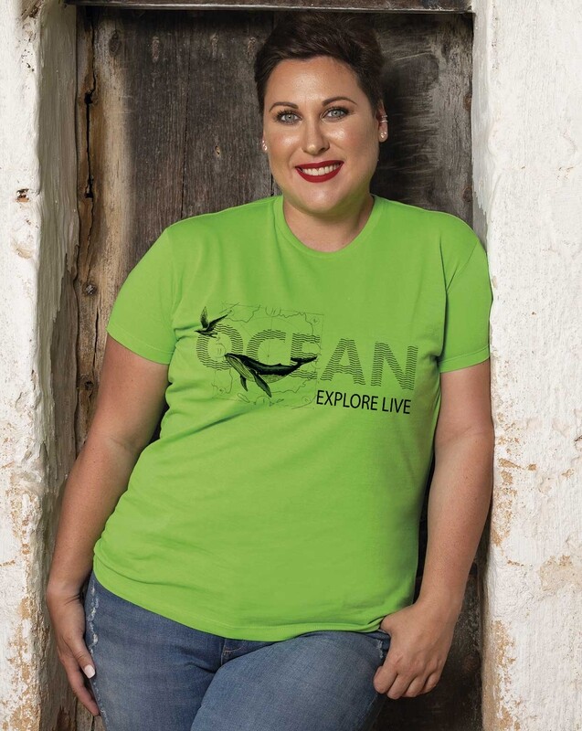 Camisetas LADY CURVES "OCEAN"- Adventure & Exploring