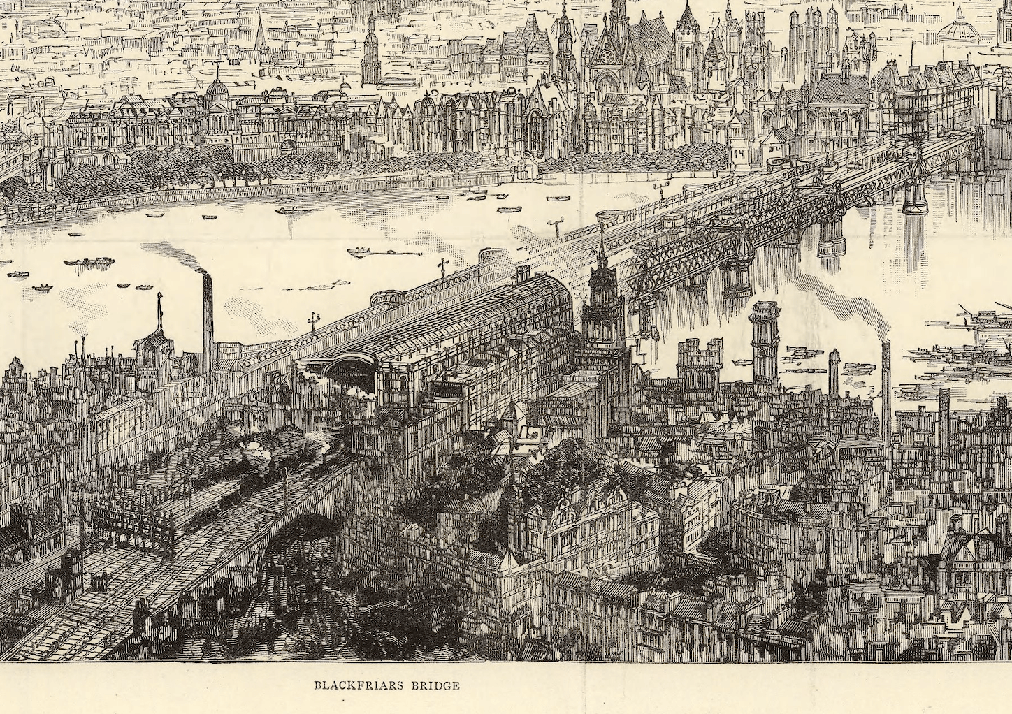 Londres. Dos panorámicas con 274 años de diferencia