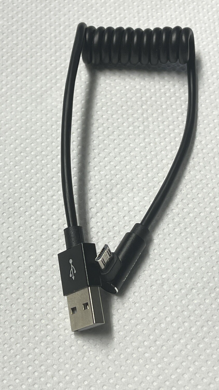 USB-MicroUSB kaapeli jousto-osalla