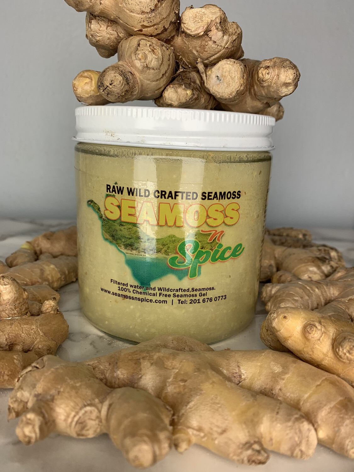 Raw Organic Ginger Sea Moss Gel 