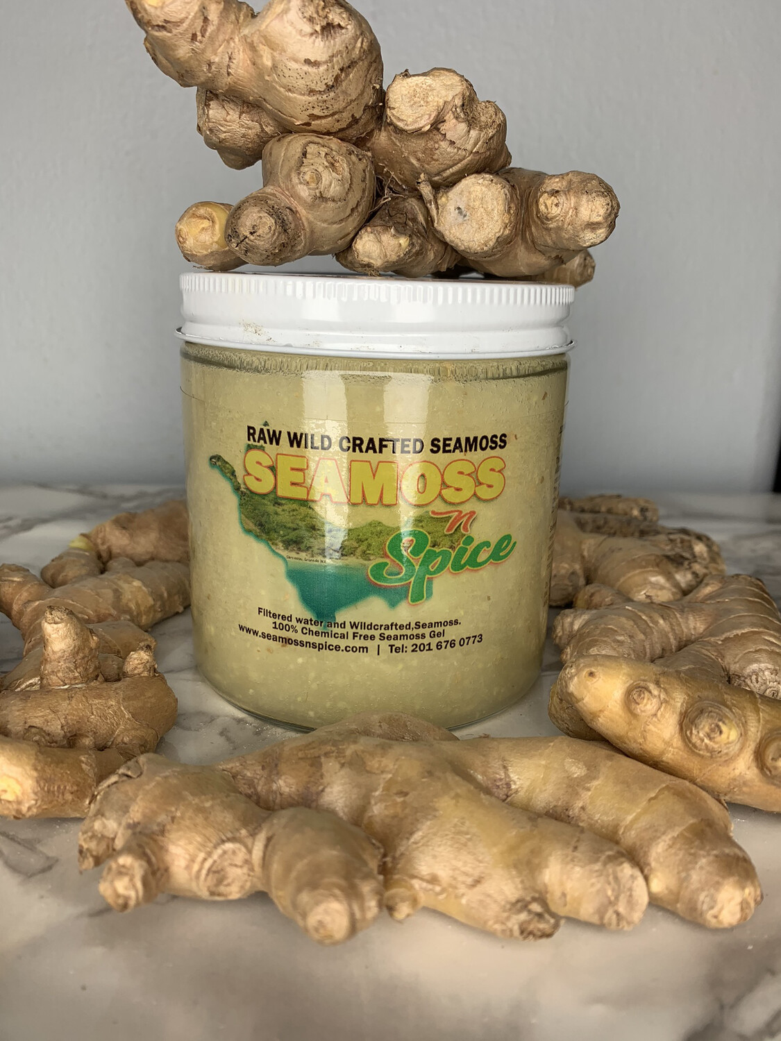 Raw Organic Ginger Sea Moss Gel 