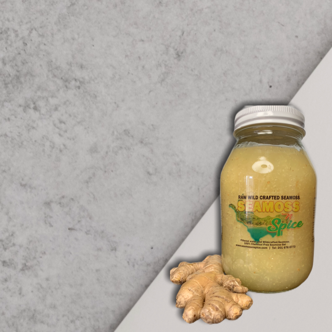 32 OZ Organic WILDCRAFTED  Sea Moss Gel Infused With Ginger 