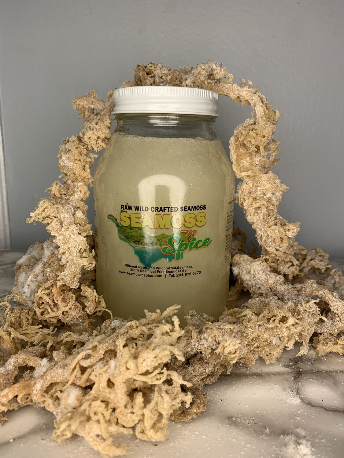 32 Oz Plain Organic WILDCRAFTED Sea Moss Gel