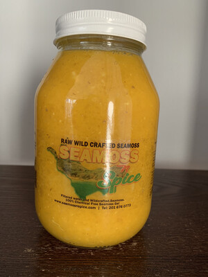 THE POWER HOUSE 32 Oz Organic WILDCRAFTED Sea Moss Gel Infused With Ginger & Turmeric