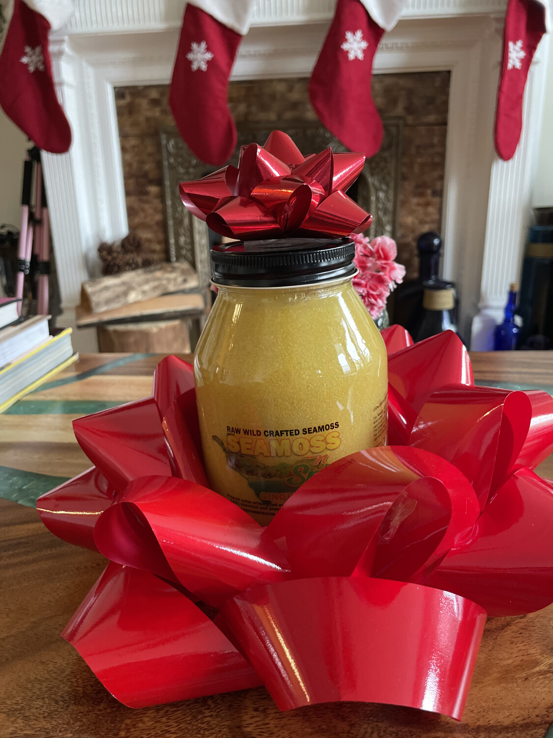 THE POWER HOUSE 32 Oz  Organic WILDCRAFTED Sea Moss Gel Infused With Ginger &amp; Turmeric