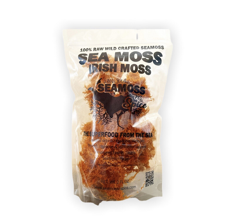 2 OZ   Grenada Organic Raw Sun-Dried Sea Moss/ Irish Moss