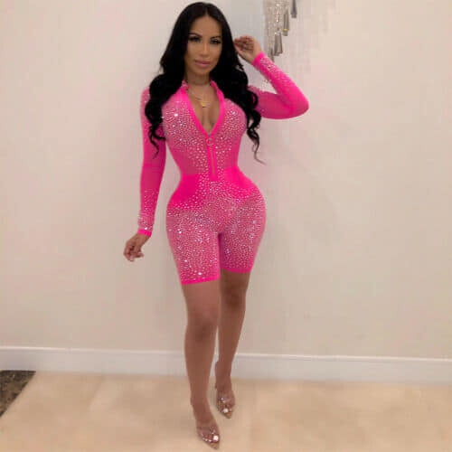 Bling Sheer Romper