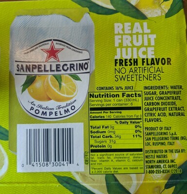 Pick Up San Pellegrino - Grapefruit