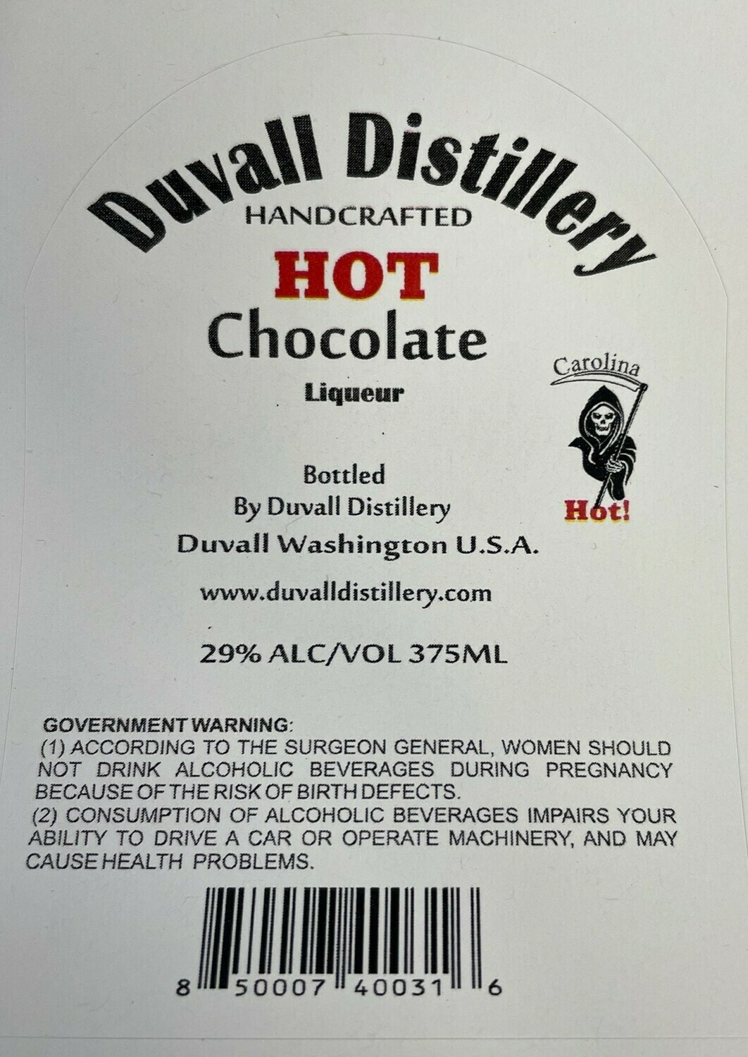 375ml Hot Chocolate Liqueur (Pick Up)