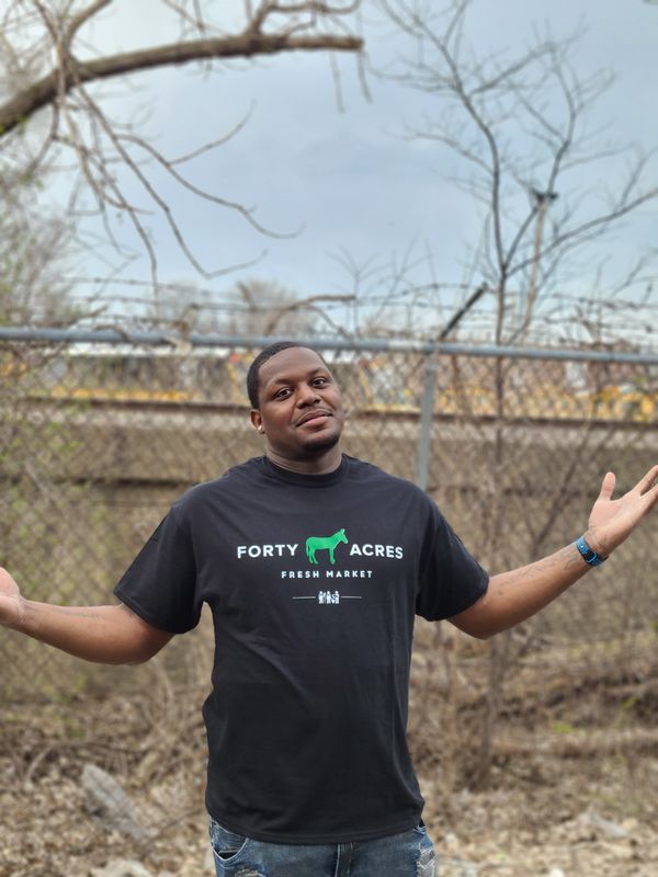 Forty Acres Fresh Market - Black Logo T-shirt
