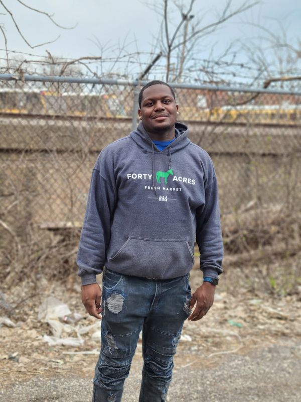Forty Acres Fresh Market - Gray Logo Hoodie