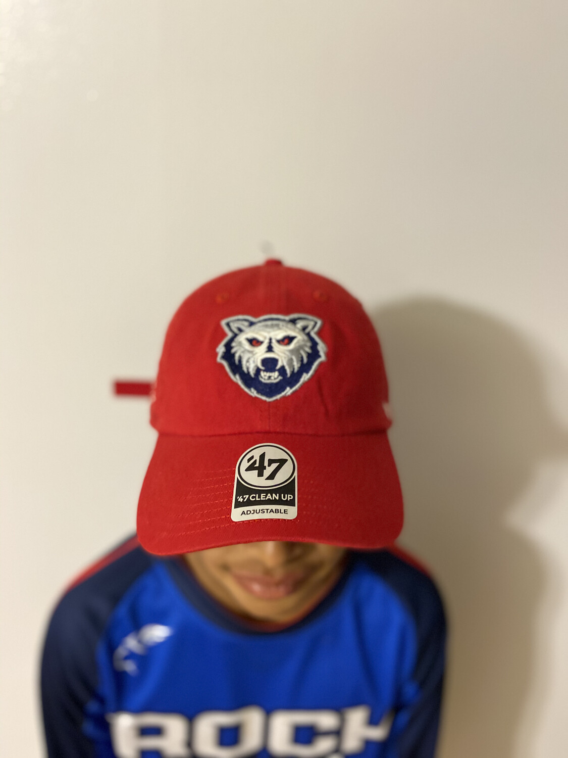 Team Rock Out 47 Red Custom Dad Hat