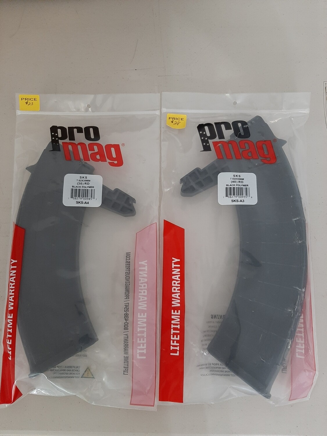 SKS/ProMag 1-30rd &amp; 1-40rd Magazine Combo Pack (Shipping &amp; P/Up Available)