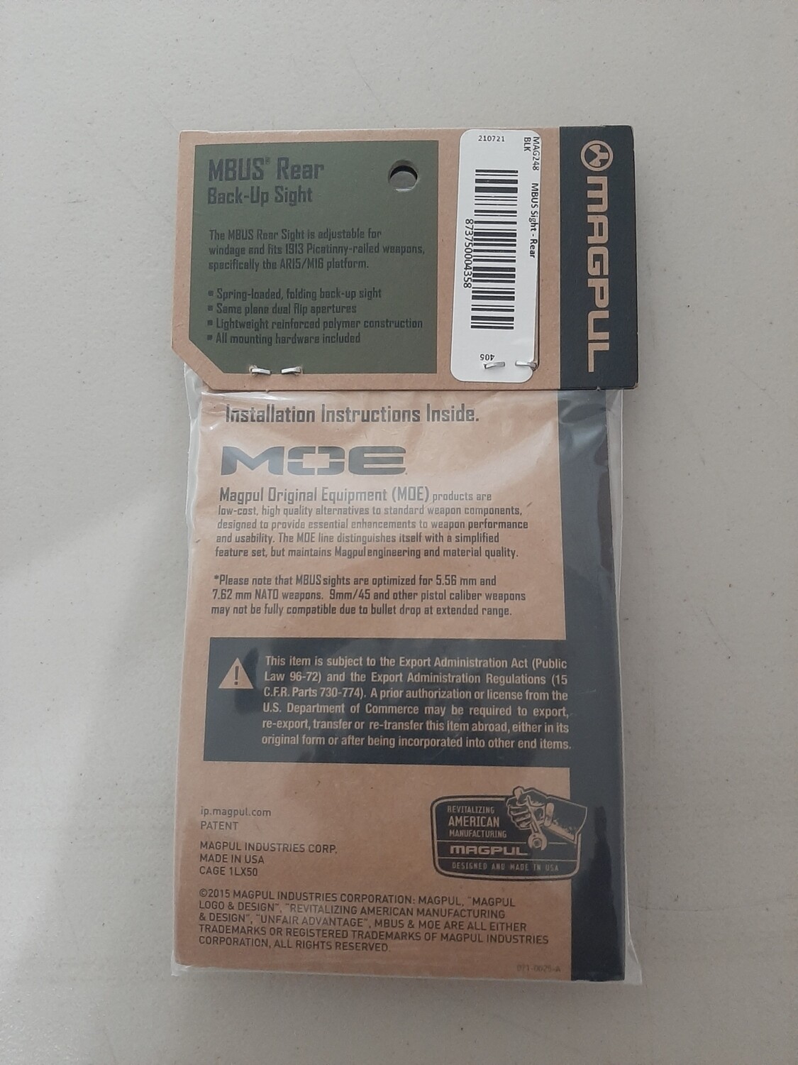 Magpul MOE MBUS Front & Rear Sight Combo-BLK-img-3