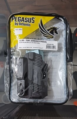 Pegasus Slim-Tuk Glock 26/Glock 26 Gen5/27/33/36 (No Rail) Holster-BLK