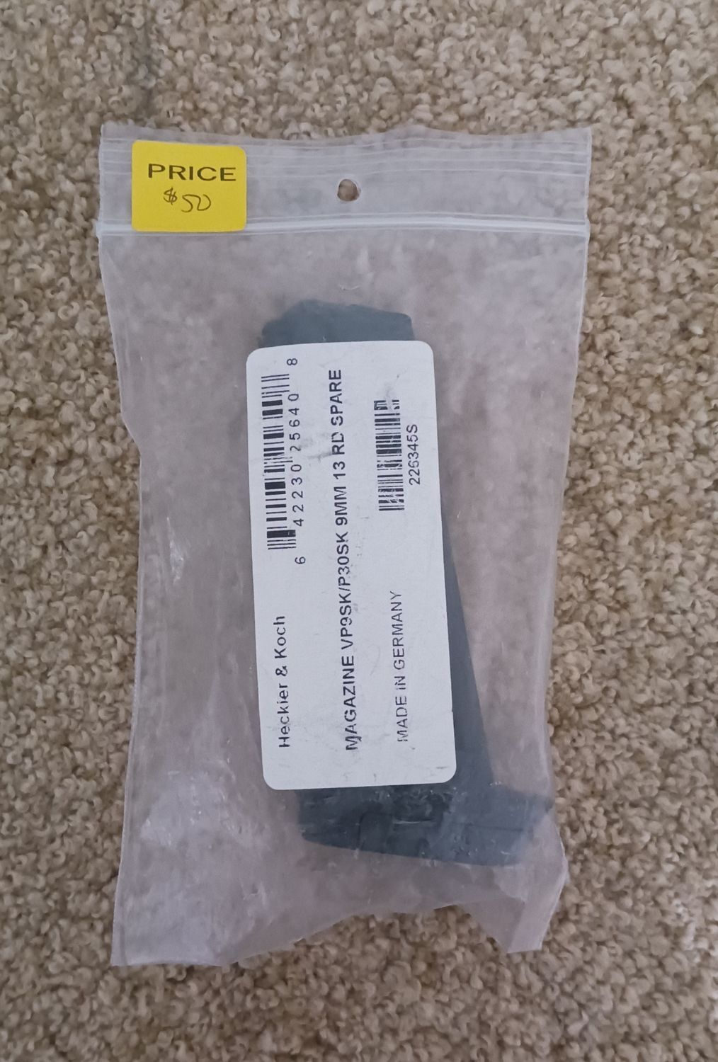 HK VP9SK/P30SK 9mm 13rd Ext Magazine (Shipping &amp; P/Up Available)