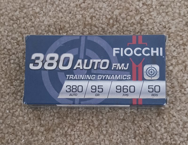 Fiocchi .380acp 95gr 50rd box