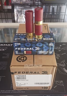 Federal 12ga Shorty 1.75 1oz Slugs 1200FPS 10rd Box
