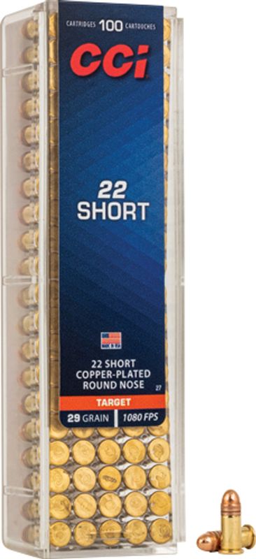 CCI .22 Short 29gr RN 100rd Box