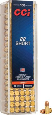 CCI .22 Short 29gr RN 100rd Box