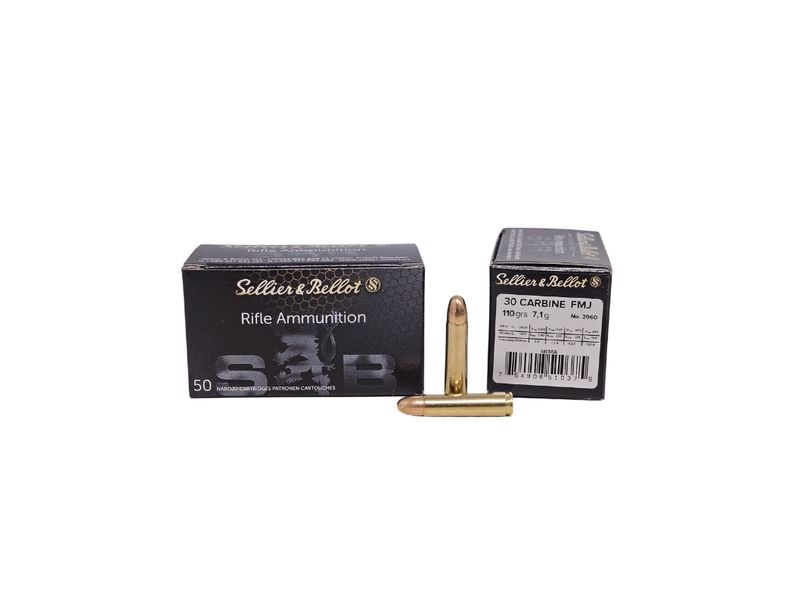 Sellier &amp; Bellot 30 Carbine 110gr 50rd Box