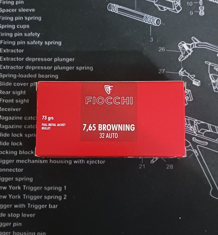 Fiocchi .32 Auto 73gr FMJ 50rd Box
