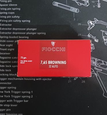 Fiocchi .32 Auto 73gr FMJ 50rd Box