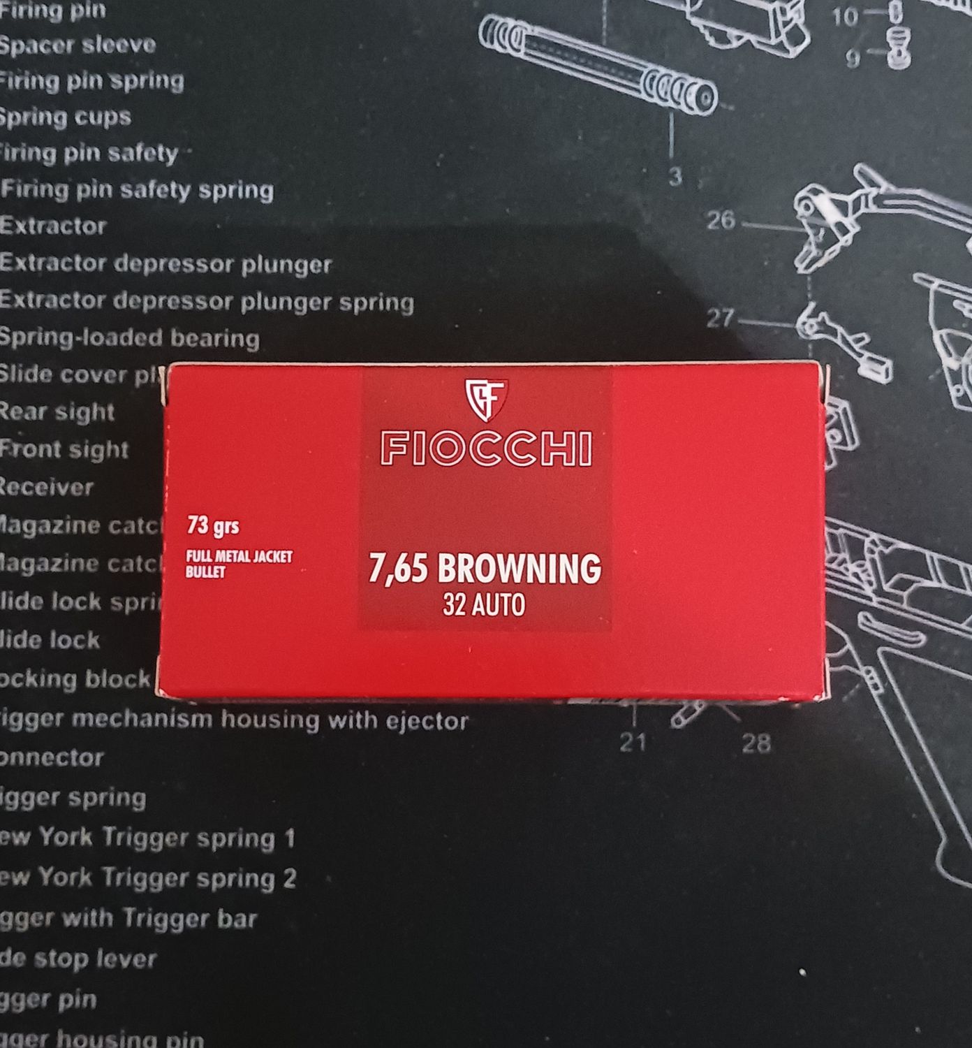Fiocchi .32 Auto 73gr FMJ 50rd Box