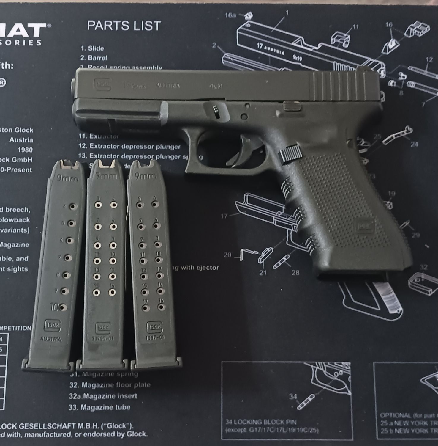 Used Glock 17 Gen4 w/1-10rd, or 1-15rd, or 1-17rd. Oak Lawn, IL