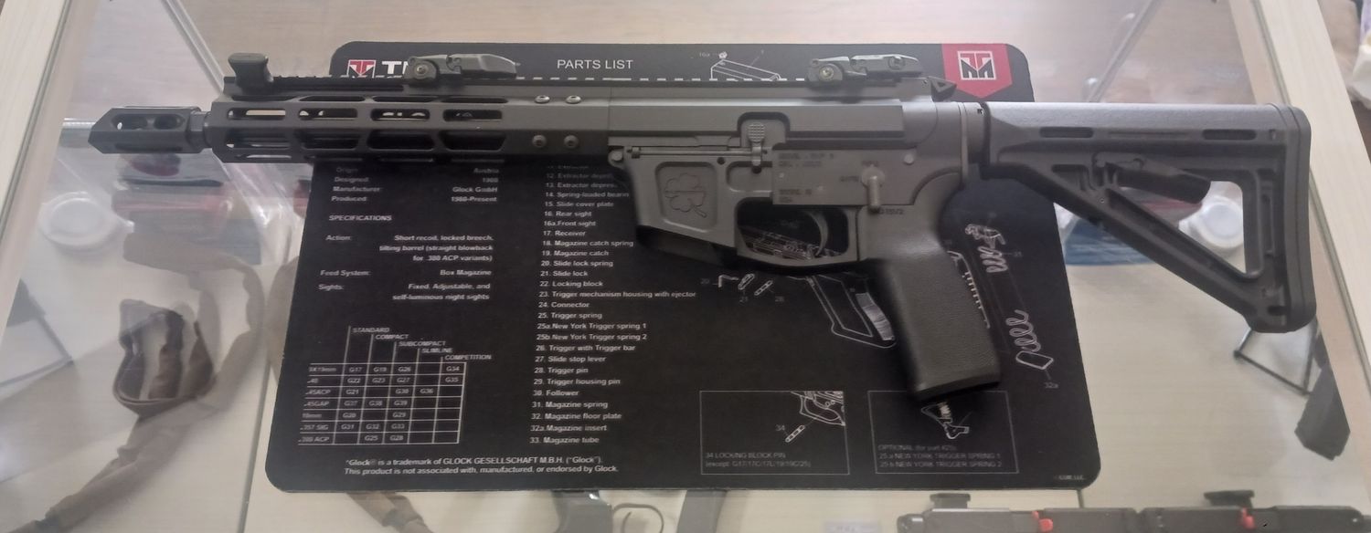 Fox Trot Mike FMP AR9 9mm 8.5in SBR w/Glock 33rd Mag by Gun Dungeon. Oak Lawn, IL (DEMO)