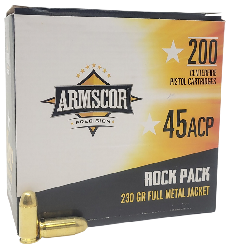 Armscor .45acp 230gr 200rd Rock Pack