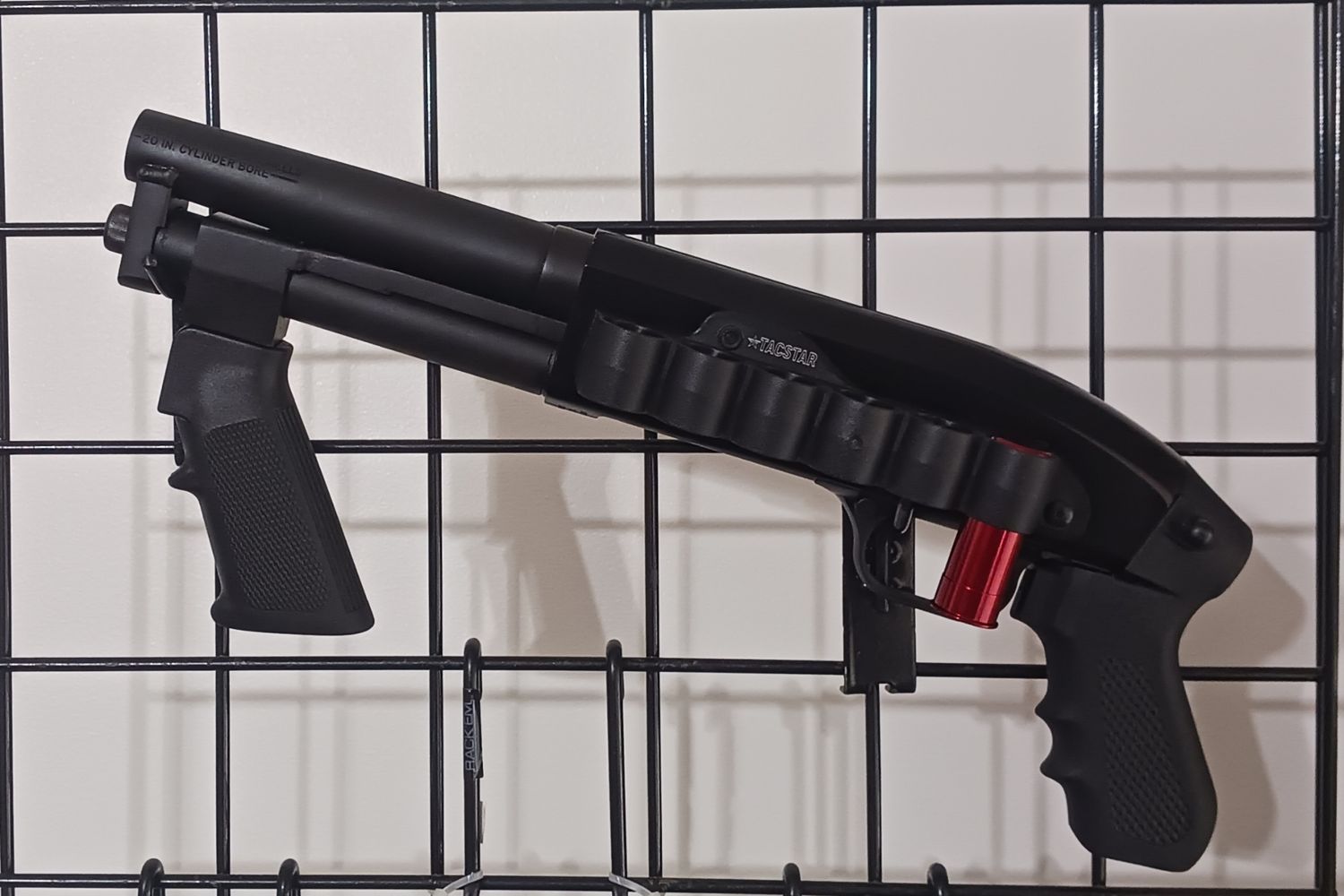 Maverick/PWC SAW 12ga 3rd w/TacStar 6rd Side Saddle NFA AOW-BLK