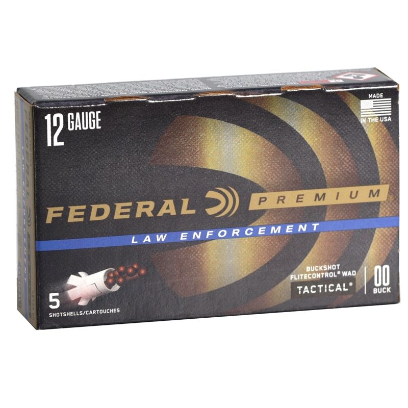 Federal LE Tactical 12ga 2.75in 00 Buckshot 8-Pellets 5rd Box. Oak Lawn, IL.