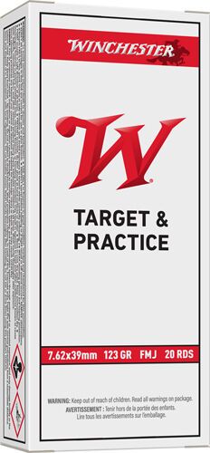 Winchester T&amp;P 7.62X39 Brass 20rd Box