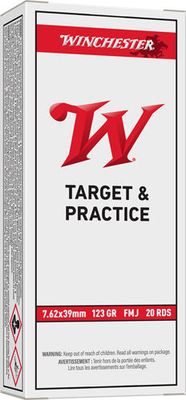 Winchester T&amp;P 7.62X39 Brass 20rd Box