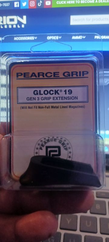 Pearce Grip Extension GLK 19 Gen3 (+0)