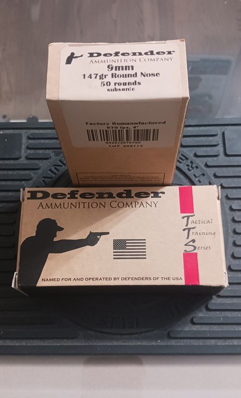 Defender Ammunition Co 9mm 147gr Remanufactured TTS 50rd Box