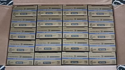 Federal HST Tactical .45 Auto 230gr JHP 50rd Box