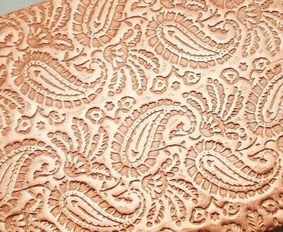 Paisley Patterned Textured Copper Sheet Metal