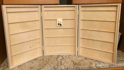 Wood Earring Jewelry Display Case Portable Display